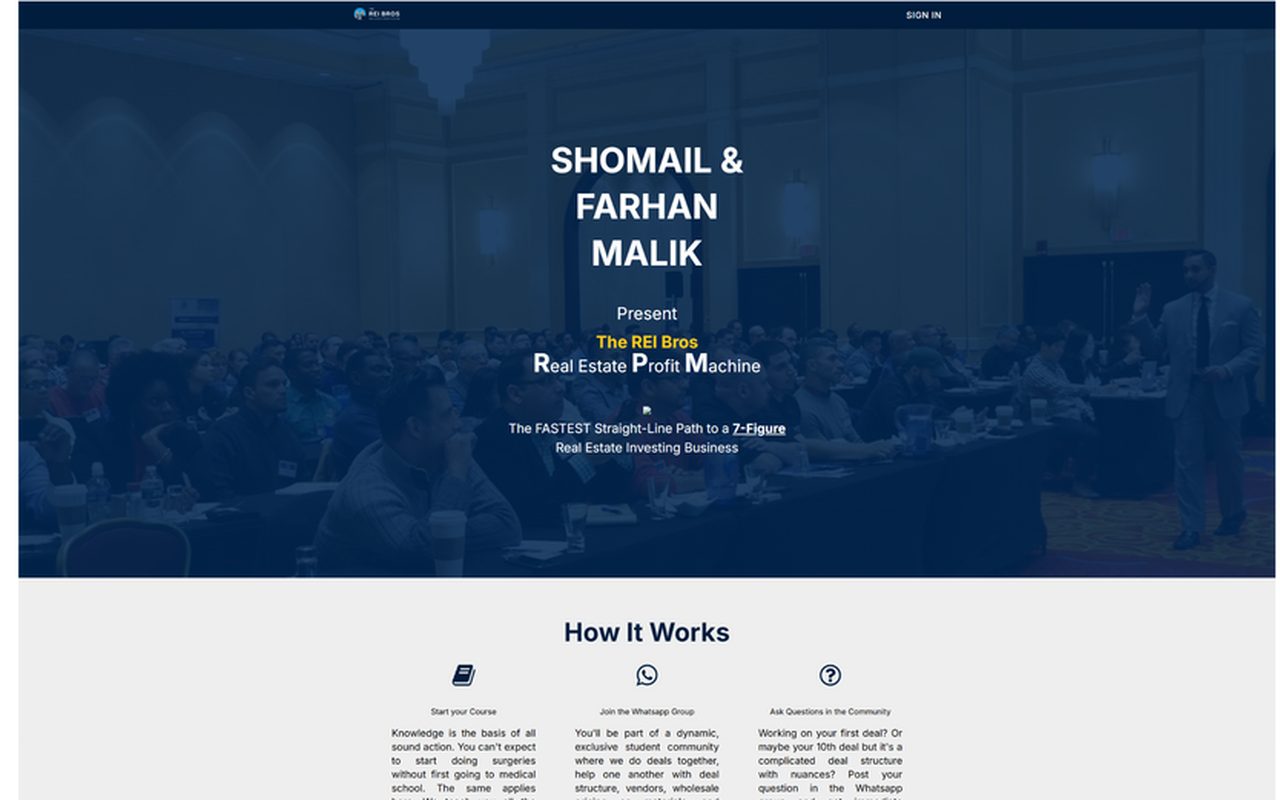 The REI Bros: Real Estate Profit Machine: project by Fourio Solutions